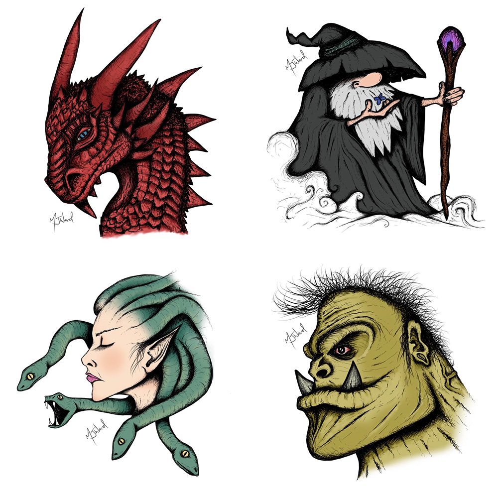 Fantasy Art Doodles