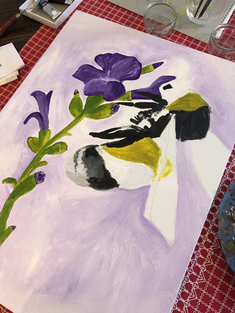 Bee Oil Painting on Canvas - MJWARD